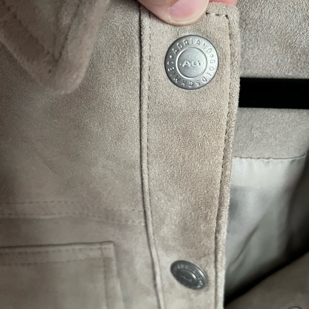 Adriano Goldschmied 100% Lamb Leather Tan Jacket, Women’s Size: XS - Picture 13 of 14